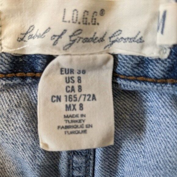 L.O.G.G. Label of Graded Goods denim distressed jean shorts - 8 - Picture 3 of 3